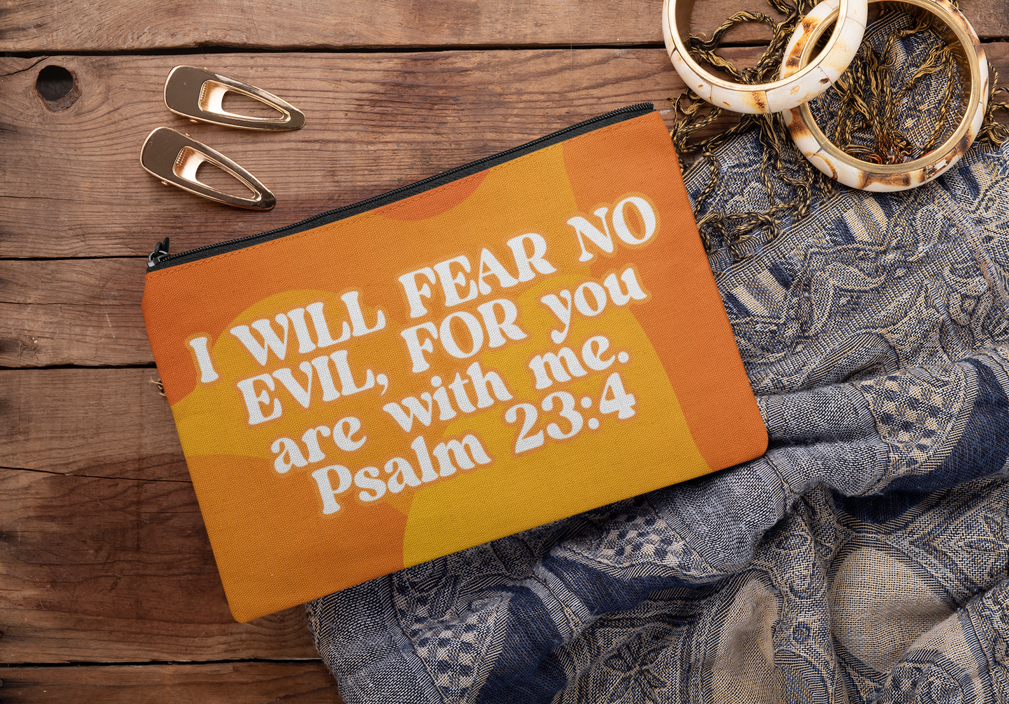 I Will Fear No Evil, For You Are With Me Pouch