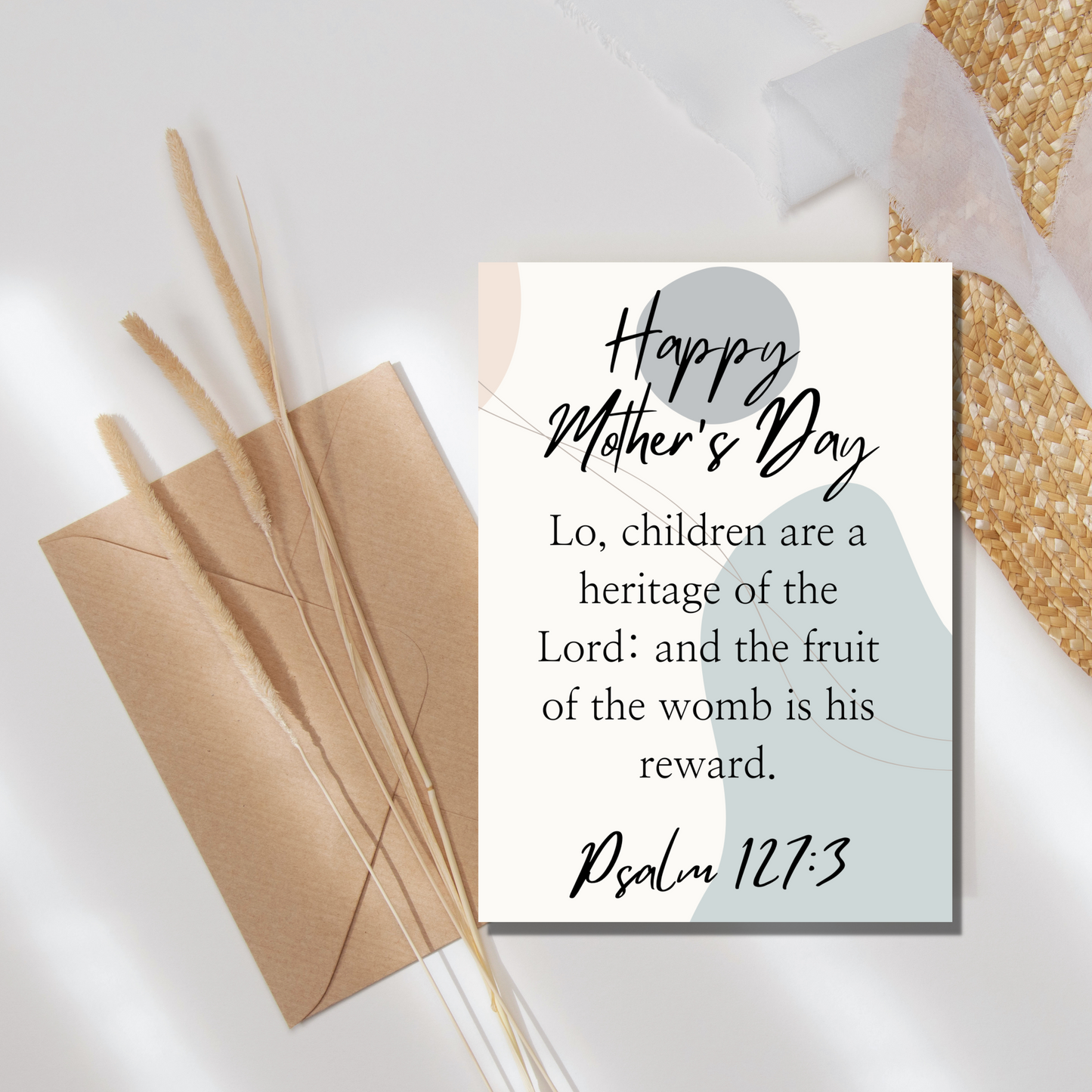 Psalm 127:3 Mother's Day Card - gracebyfaithandgrace