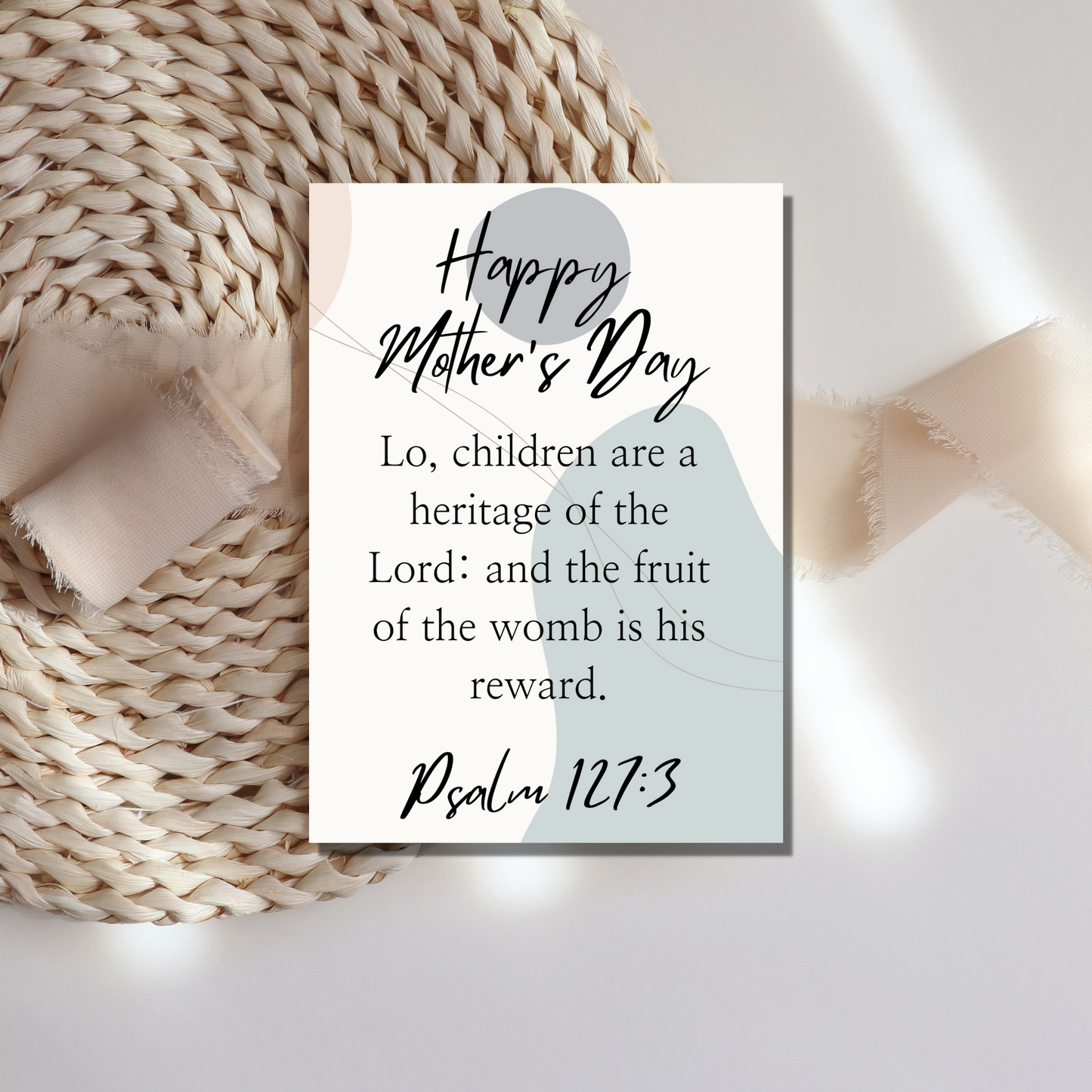 Psalm 127:3 Mother's Day Card - gracebyfaithandgrace